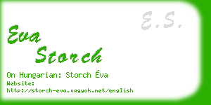 eva storch business card